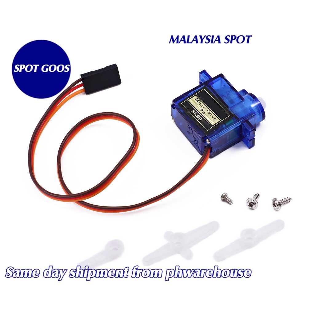 Towerpro Compatible Sg90 180 Degree Gear Servo Shopee Malaysia 6021