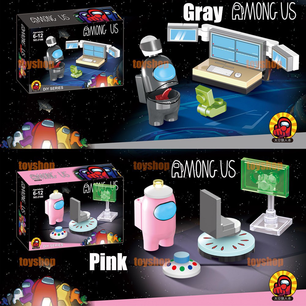 Quality Must 【2021 New Style】8 Pcs Lego Among us Minifigures 2 Hidden Dolls Building Blocks Toys Kids Gift Educat... - Image 4