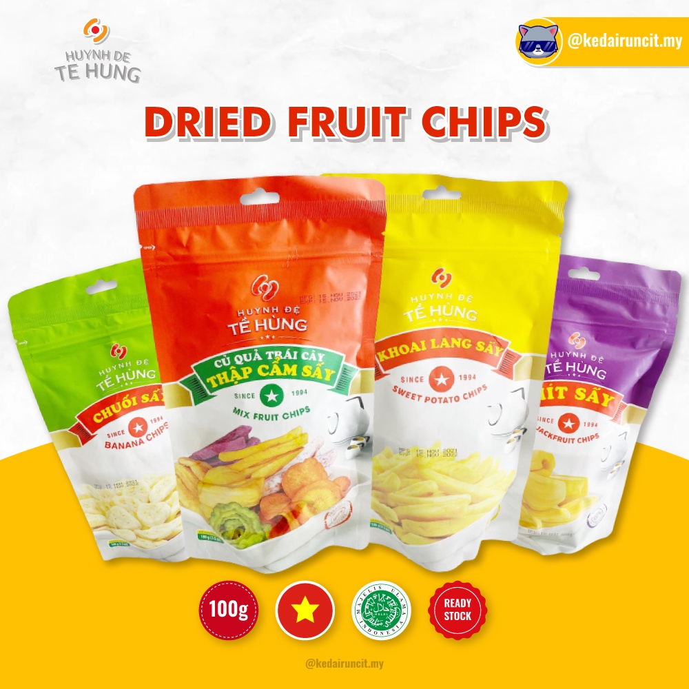Hyunh De Te Hung Healthy Dried Fruit Chips (Jackfruit | Mix Fruit ...