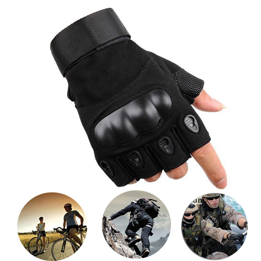 half finger military gloves