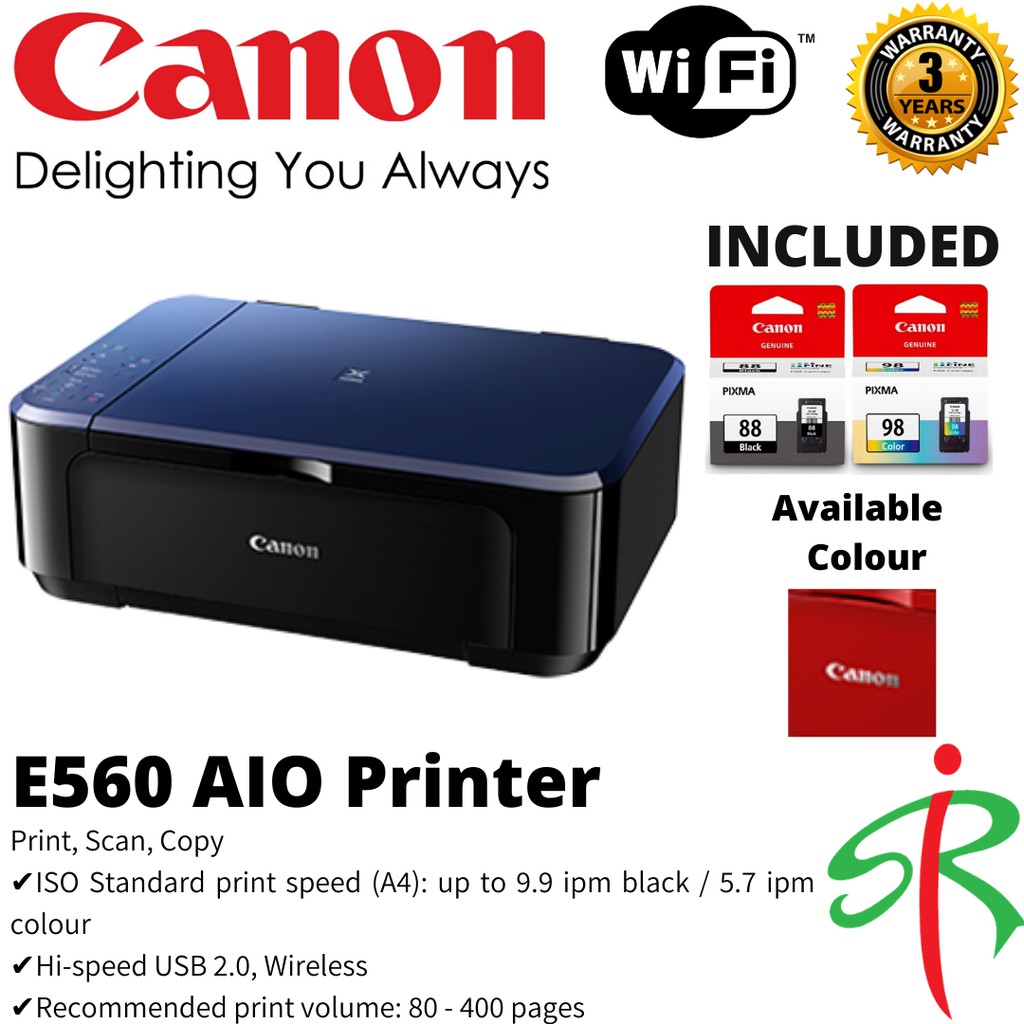 canon e560 scan