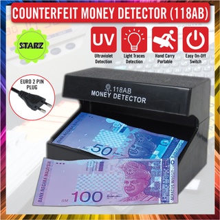 Counterfeit Money Detector/Bank Note Detector/UV Money Detector (118AB)- Easy To Use - Ready Stock