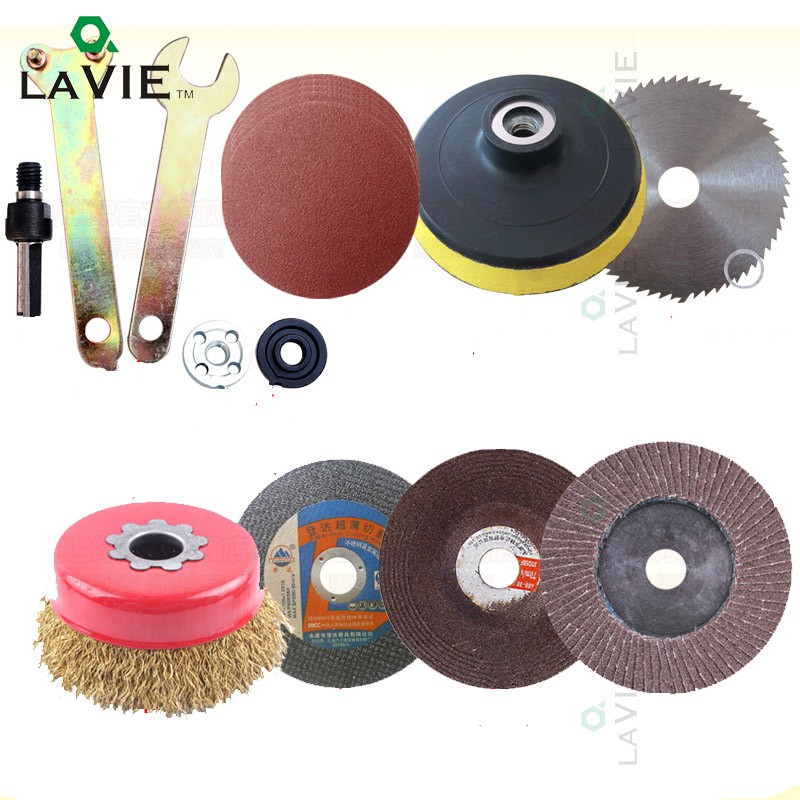 Premium Reliable 12pc Set Disc Polishing Wheel Wood Saw Blade Wire Abrasive Paper Angle Grinder - Image 3