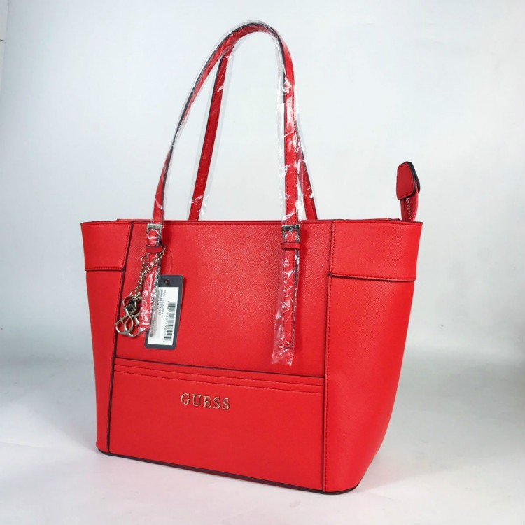 guess red tote bag