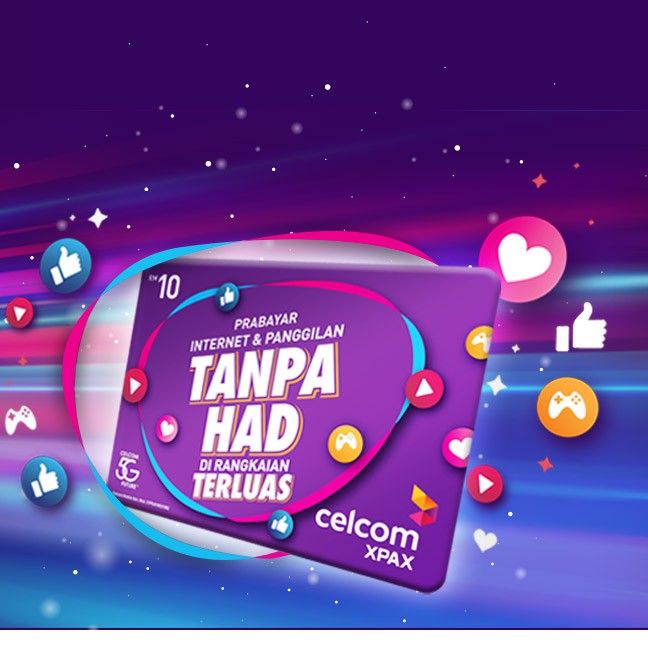 Number Unlimited Data Simkad Celcom Tak Laju Shopee Malaysia