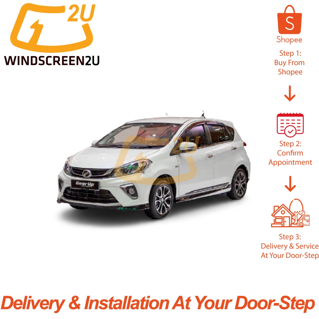 Cermin Kereta Car Windscreen Perodua Myvi 2017 With Installation Door To Door Service Lifetime Warranty Shopee Malaysia