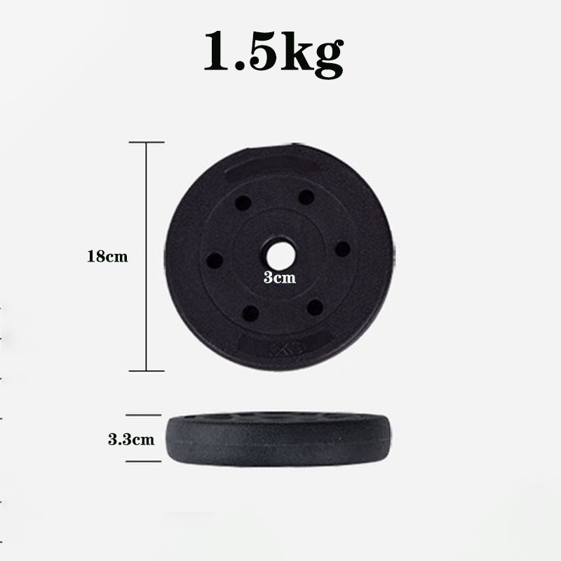 1.5kg Fitness equipment Dumbbell Plates Rubber Coated Eco Friendly Dumbbell Weight Pie dumbbells weightlifting dumbbell