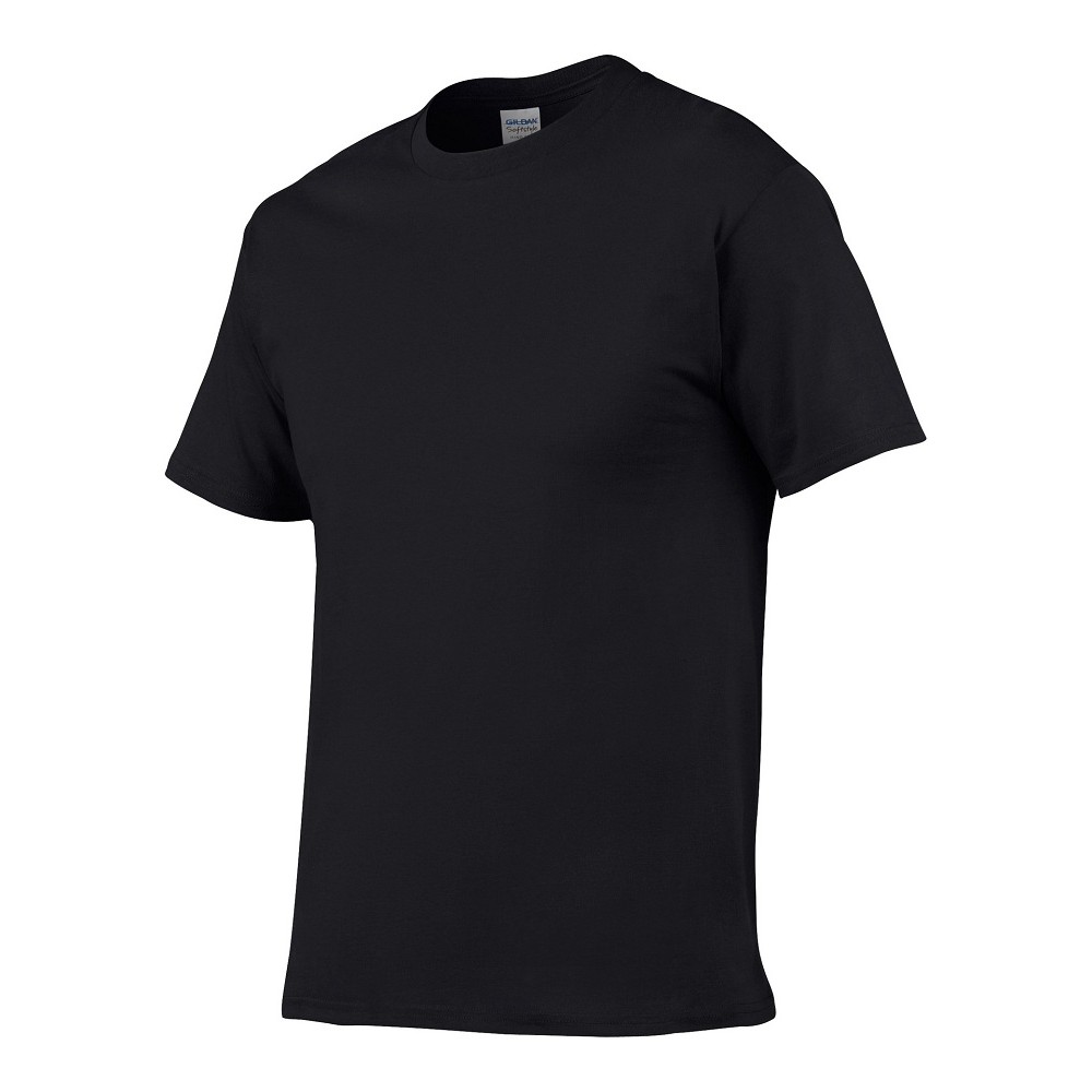 Black Plain Cotton T-shirt (Adult) - Baju Kosong Hitam ...