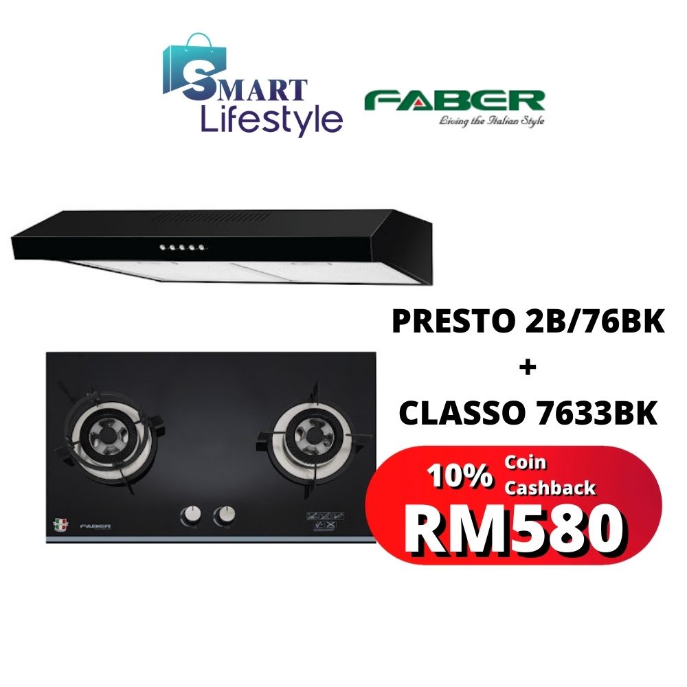 Faber 1200m3/hr Chimney Hood /Cooker Hood FABERJET CAPPA 90SS Burner