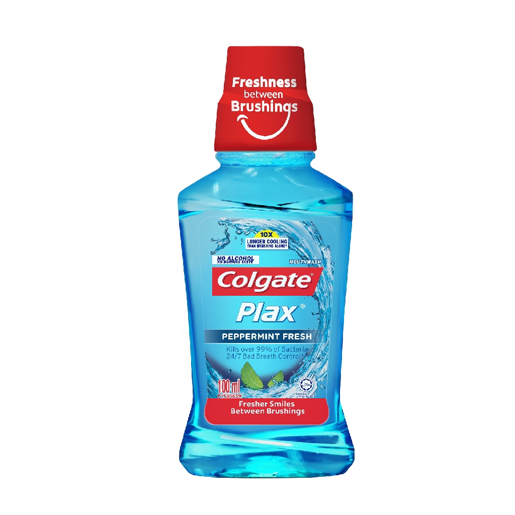 Colgate Plax Peppermint Alcohol Free Mouthwash (100ml)