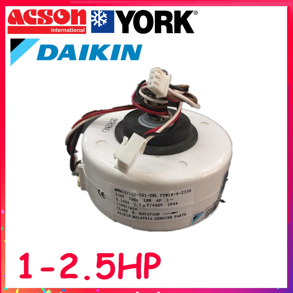 YORK DAIKIN ACSON GENUINE PARTS AIR CONDITIONER FAN MOTOR ...