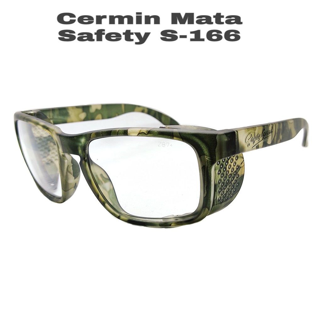 Cermin Mata Safety Working PPE Goggles [CAMO][S-166]