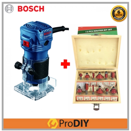 Bosch Gkf 550 Palm Router And Trimmer 1 4 6mm 550w Router Bit