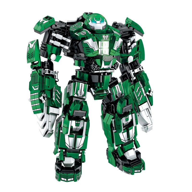Lego Compatible Movie Series Avengers Iron Mech-Anti-Hulk Man Toy Model Building Block Assembled