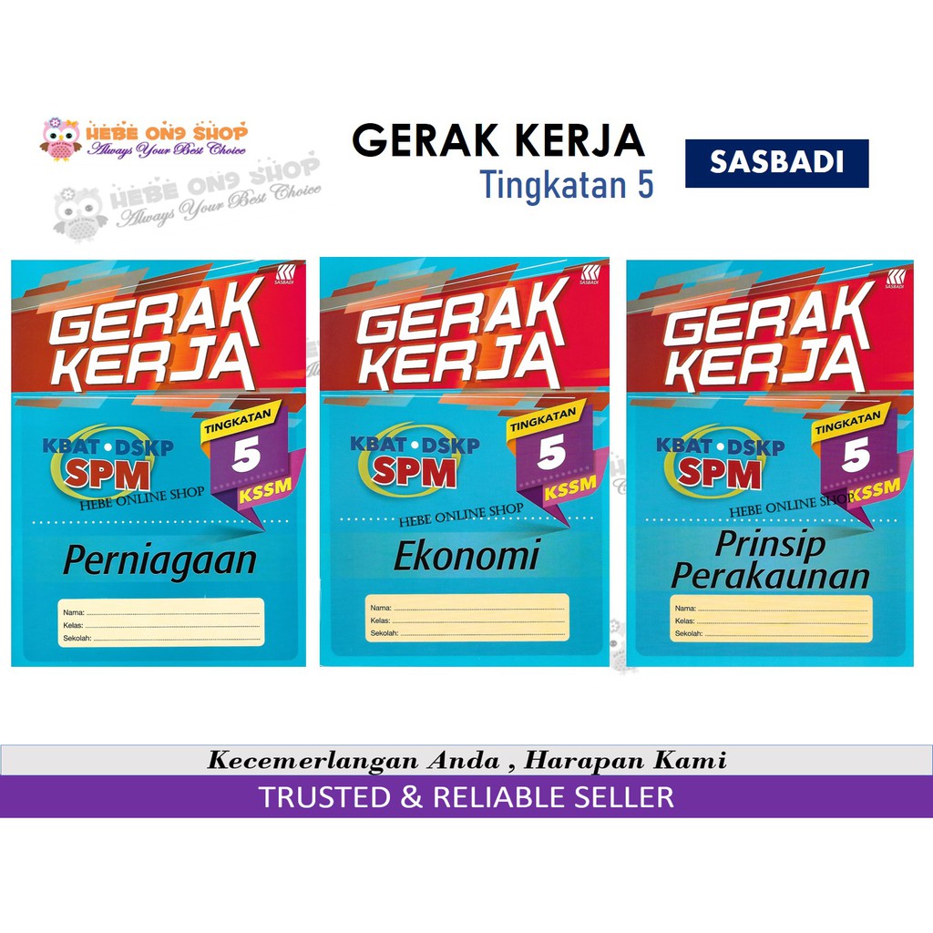 Buku Latihan Gerak Kerja Spm Tingkatan Kssm Sasbadi Beecost