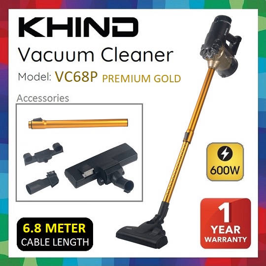 MILUX KHIND Cyclonic Handheld Vacuum Cleaner VC66B VC68P / Pembersih Vakum