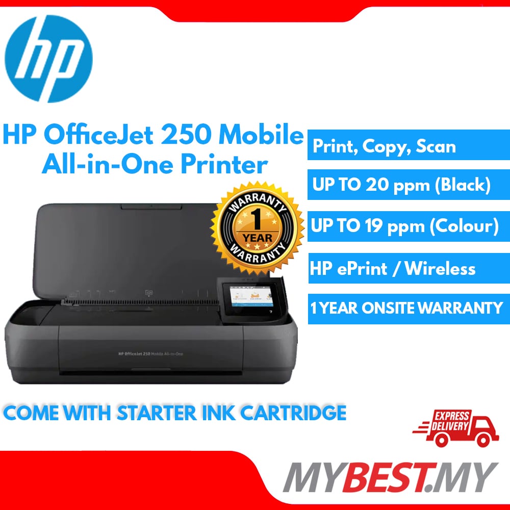 HP OfficeJet 250 Mobile All-in-One Printer | Shopee Malaysia