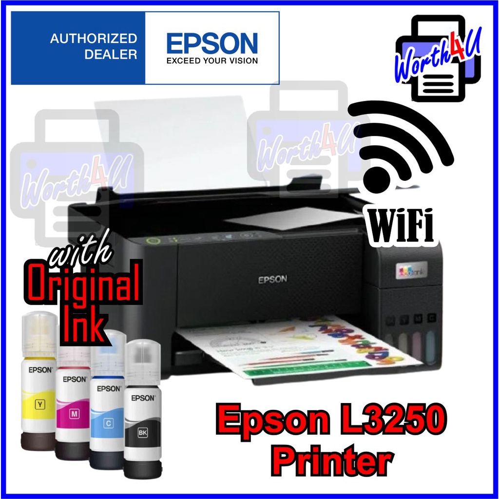 Epson Wireless Ecotank L3250 All In One Aio Ink Tank Printer Print Scan 1318