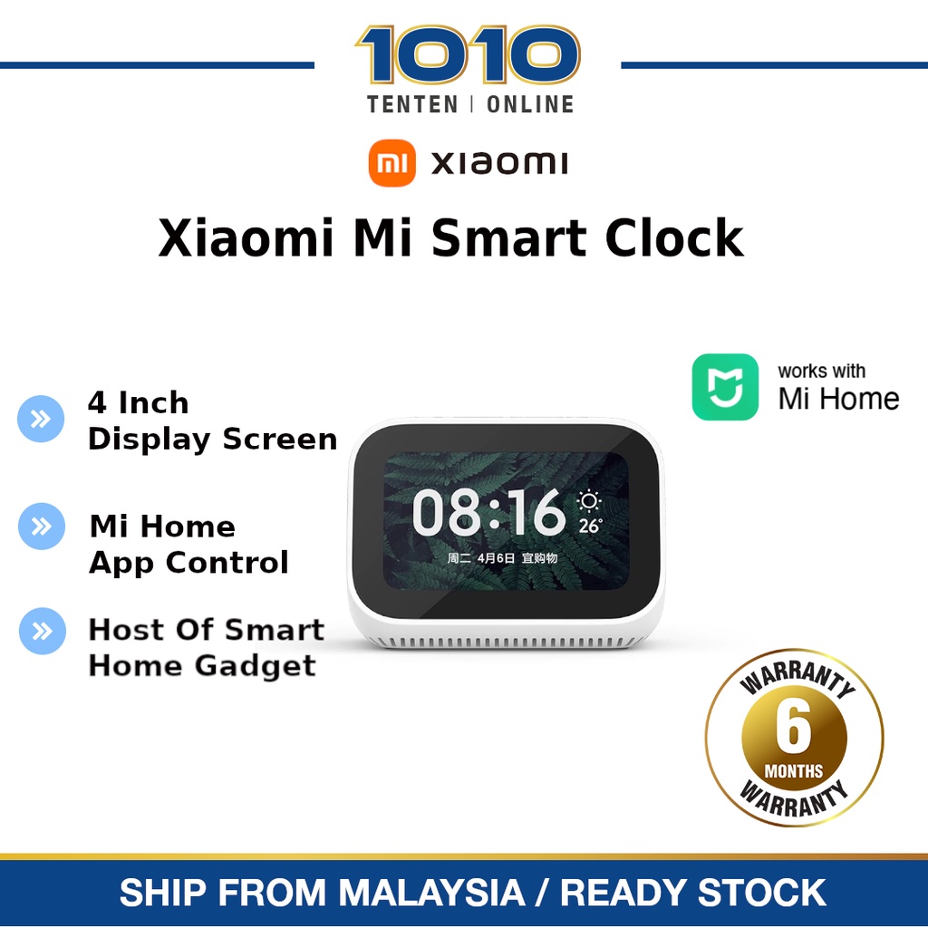 Xiaomi Xiao AI Touch Screen Speaker QBH4134CN [Smart Clock | 4-Inches Display Screen]