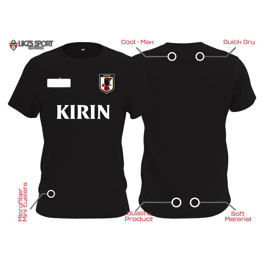 Japan Kirin Pre Match Jersey DX3 Football Futsall Training Player Warm Up Microfiber Jersi Bola