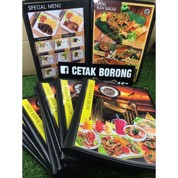 Buku Menu Kedai Makan Restoran Shopee Malaysia