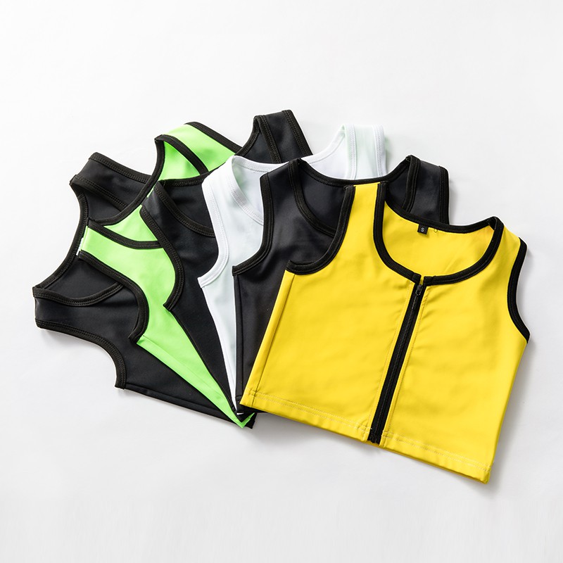 S6XL Ready Stock Front Zipper Chest Binder Vest Women Breast Binder