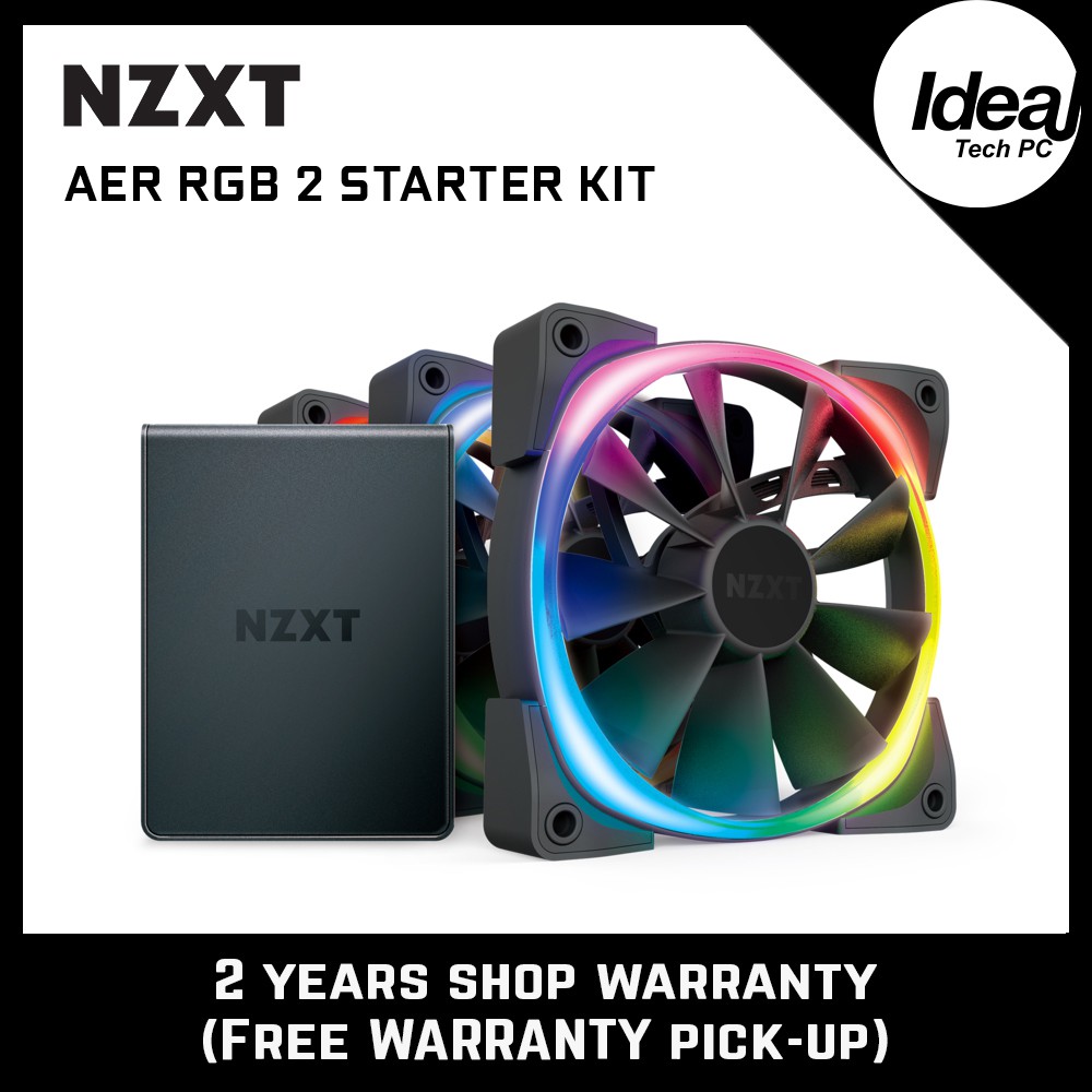 Nzxt Aer Rgb 2 Starter Kit Fans Shopee Malaysia