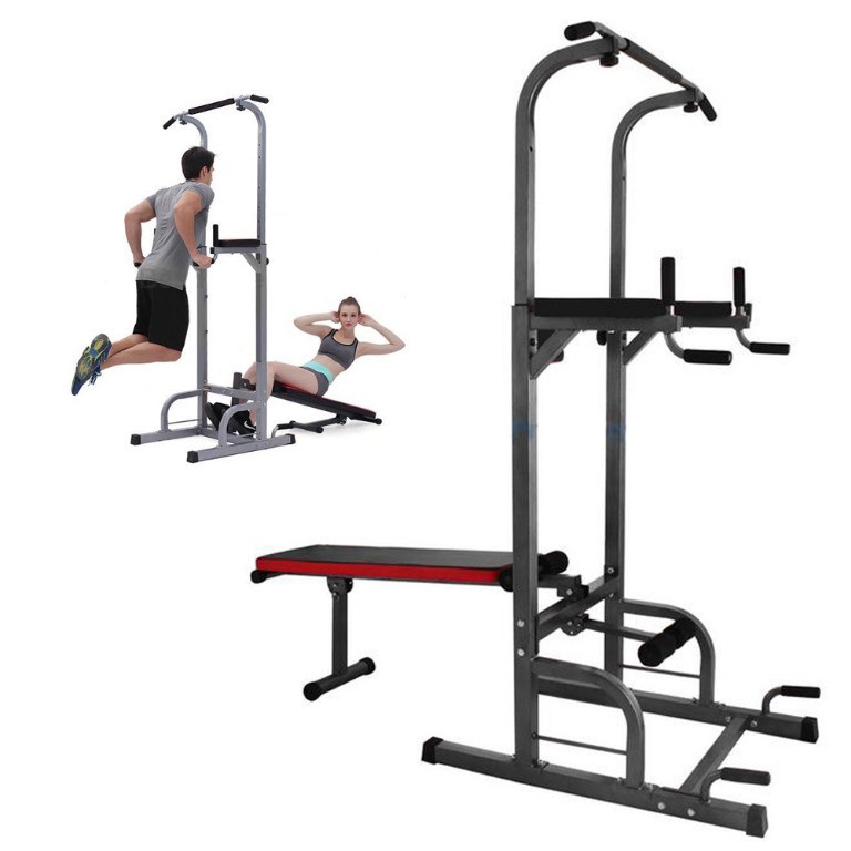 Multifunction Chin Up Pull Up Dip Tower Station Sit Up Bench