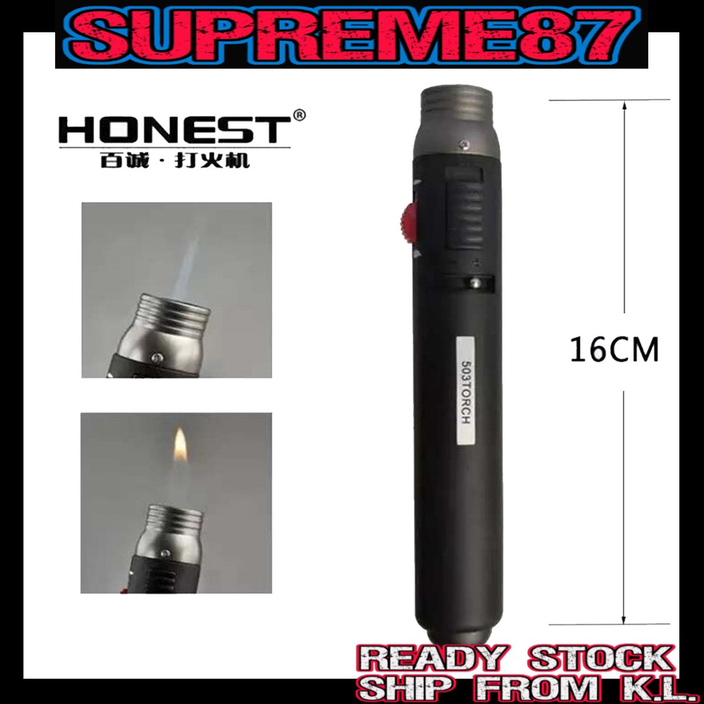 Honest 503 Jet Flame Torch 2 Fire Mode Pencil Torch Butane Gas Lighter Burner honest lighter