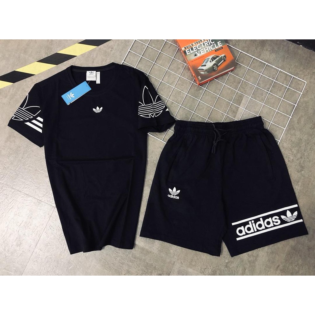 adidas shorts t shirt set