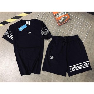 adidas t shirt and shorts set mens