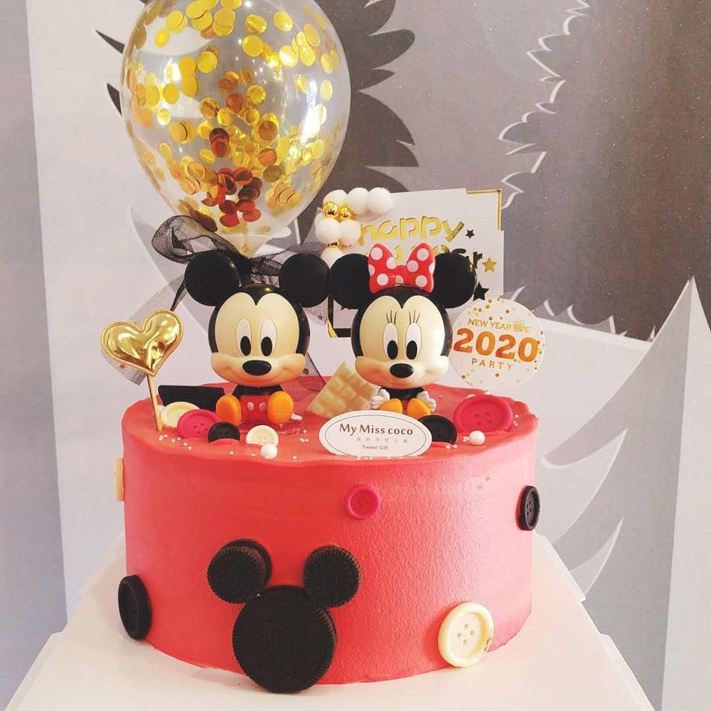 Cartoon Cake Mickey Minnie Baking Decoration Baby Birthday Party Decoration  Supplies Mickey Minnie Birthday Gift for Girl Boy | Shopee Malaysia