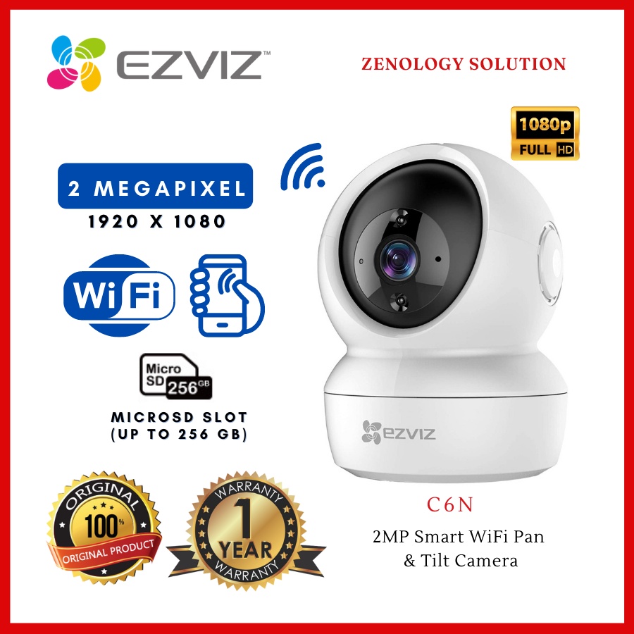 EZVIZ C6N 2MP Smart WiFi Pan & Tilt Camera | Shopee Malaysia