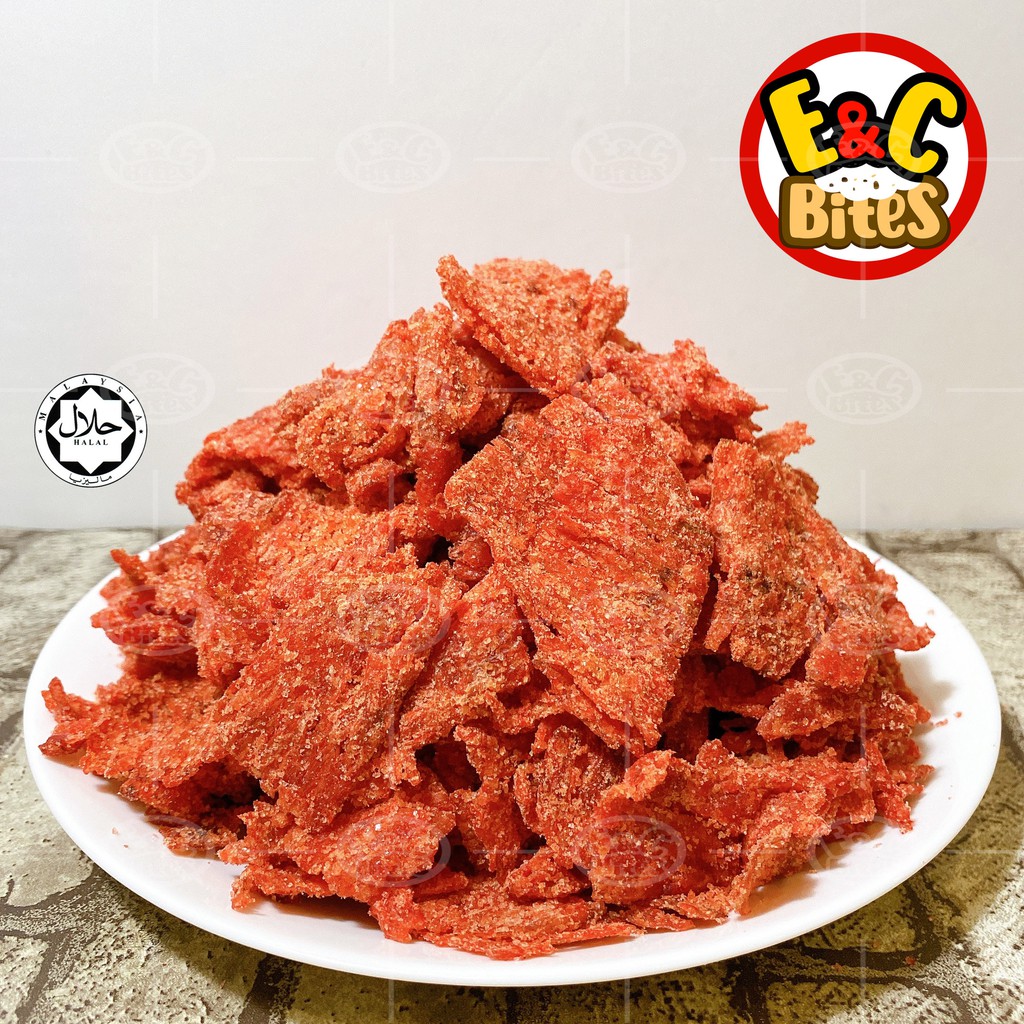 【50G~500G】(Halal) SOTONG MERAH PEDAS/ SPICY RED CUTTLEFISH WITH SUGAR/ SNACKS