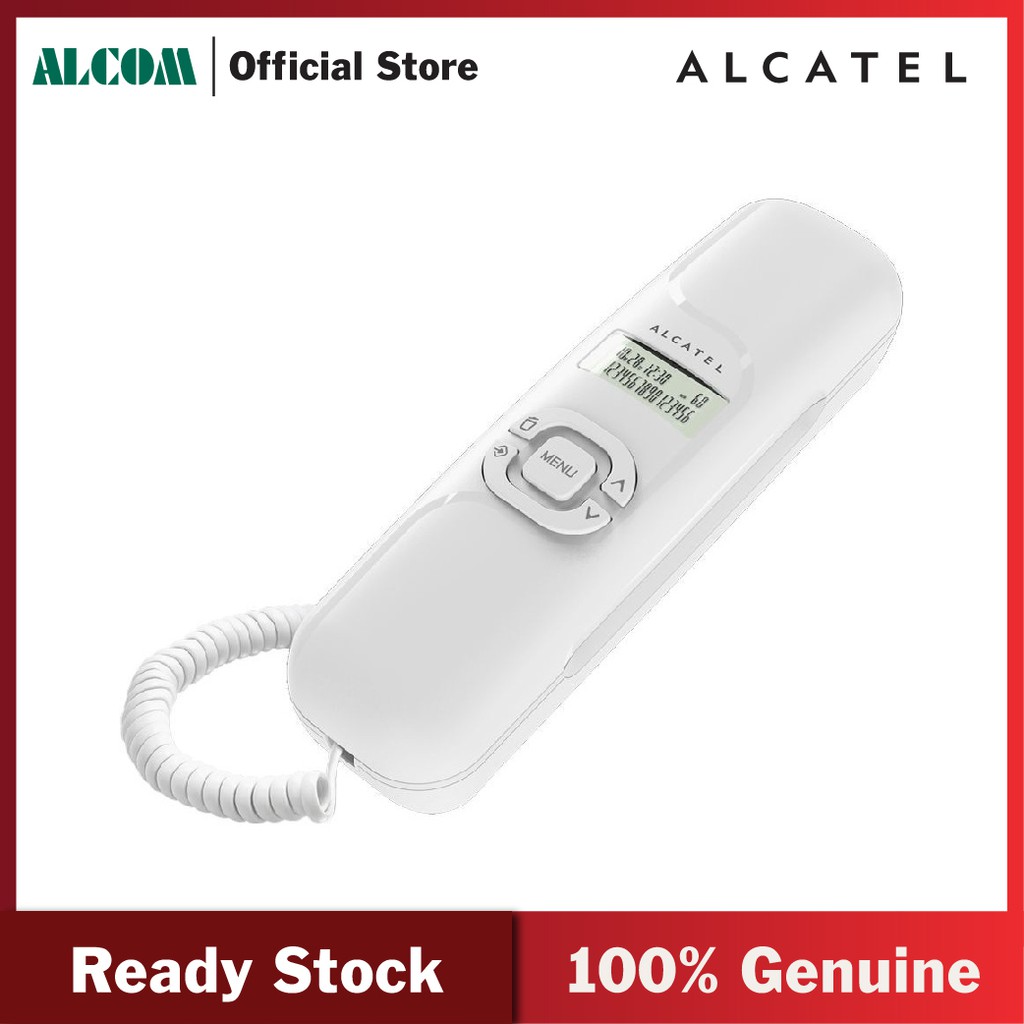 Alcatel T16 Wall Mounted Trim Line Phone With Caller ID Slim Line 
