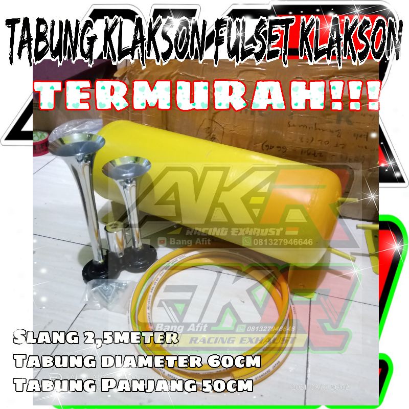 Full set of car air horns hon kereta kuat bunyi