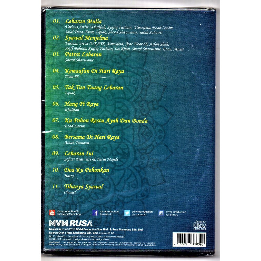 HARI RAYA - Lagu Lebaran Terbaik ( CD )