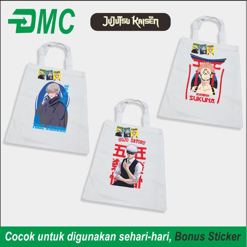Jujutsu Kaisen Gojo Satoru Toge Inumaki Ryomen Bag Tote Bag Kento 
