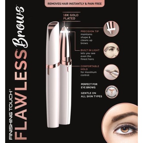 Flawless Brows Finishing Touch Painless Hair Remover,Eyebrow Trimmer |  Shopee Malaysia