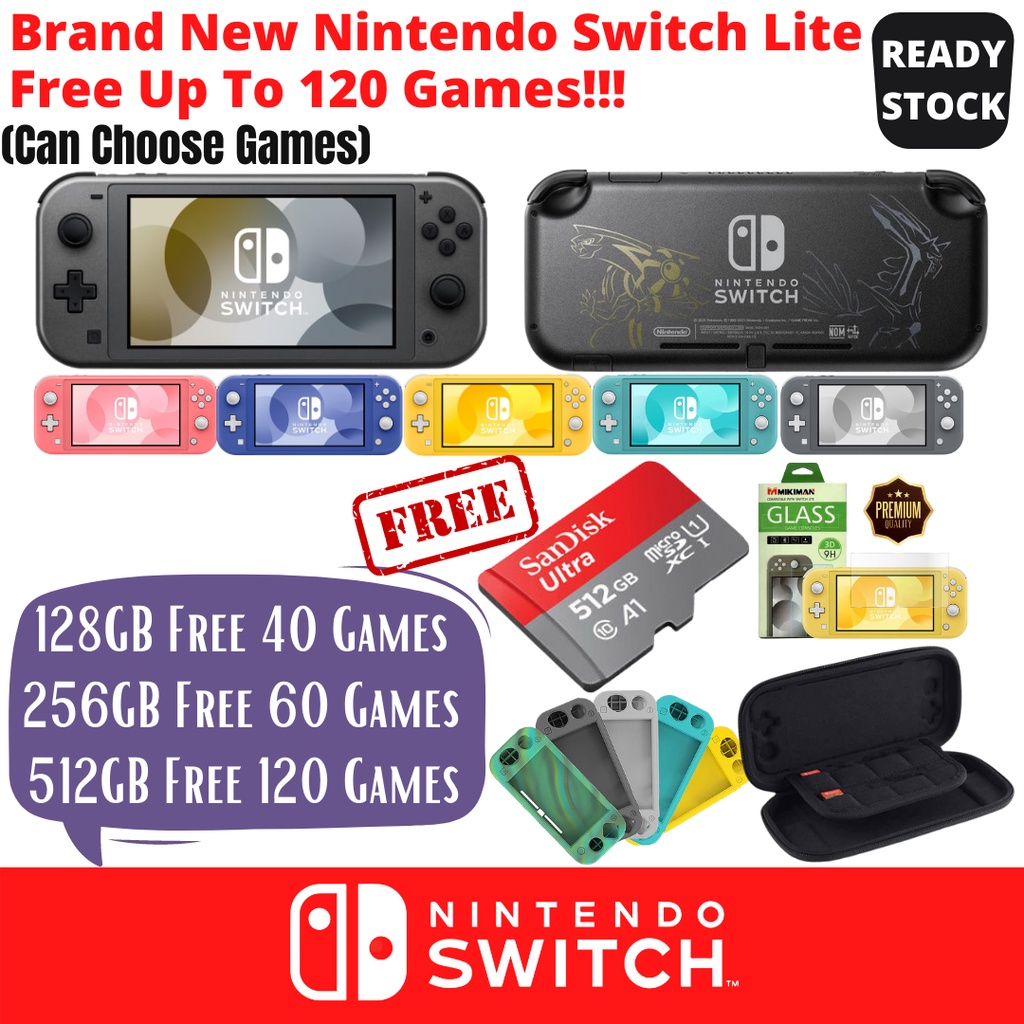 Nintendo Switch Lite Jailbreak + FREE Up To 100!! Free Games 128GB