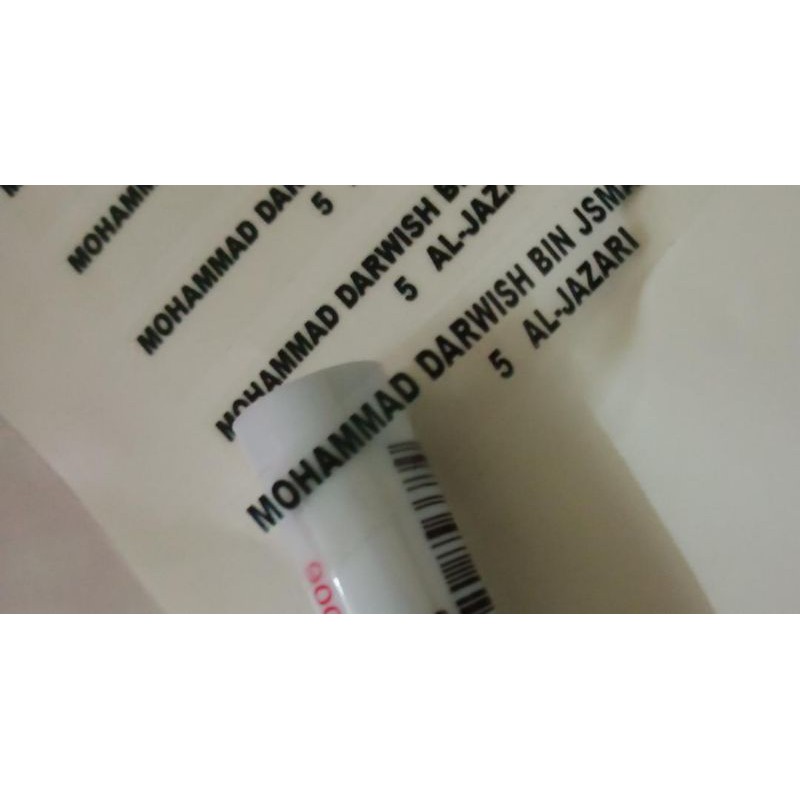 Sticker Nama Transparent