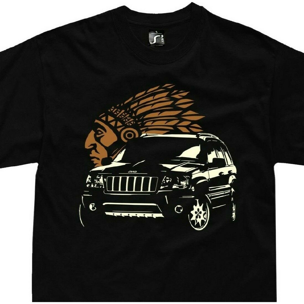 Cherokee Wj T Shirt Off Road 4x4 Grand Cherokee Jeep V8 Tshirt Shopee Malaysia