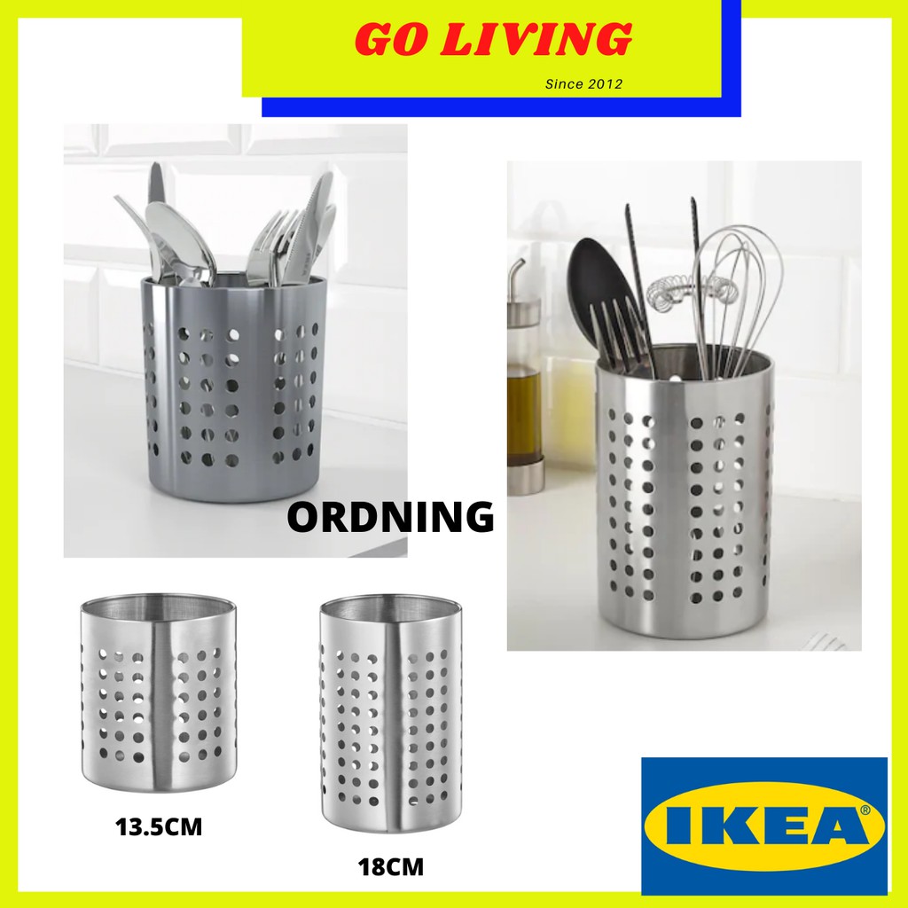 IKEA cooking utensils Cutlery stand, stainless steel ...
