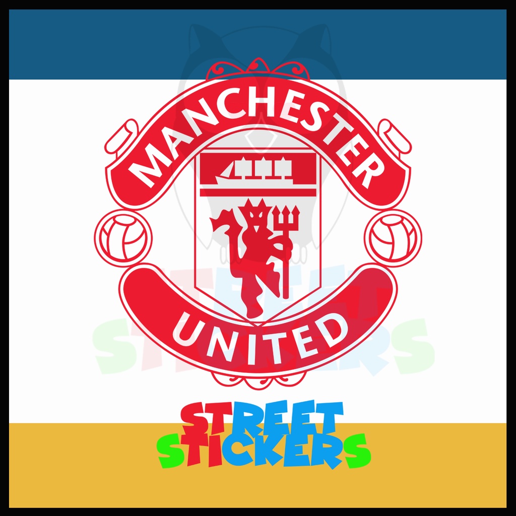 Manchester United FC Logo Stickers For Car Body Windshield Laptop Wall