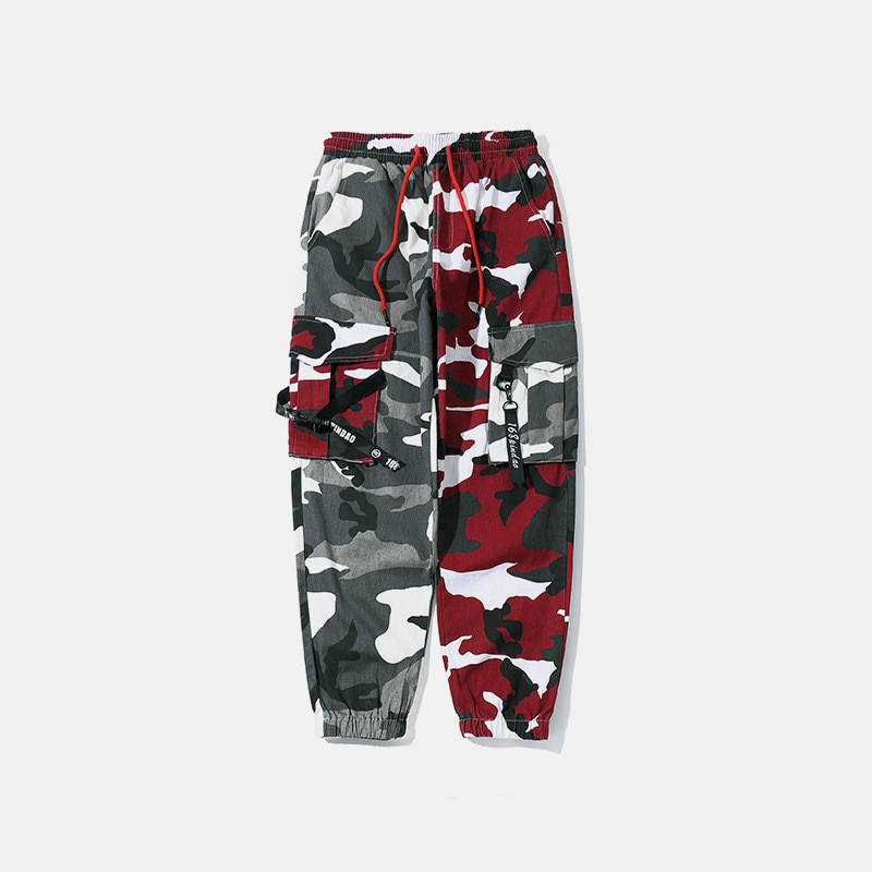 colored camo joggers