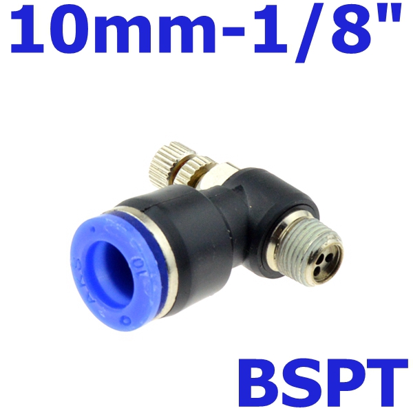 Quality Versatile Pneumatic Speed Flow Controller OD4-12mm BSP1/8" 1/4" 3/8" 1/2" Male Gas Airflow Limit Valve Multi ... - Image 3