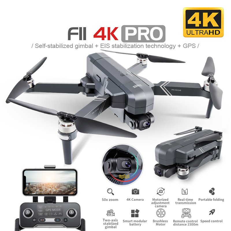 New SJRC F11S PRO 4K GPS Drone With 