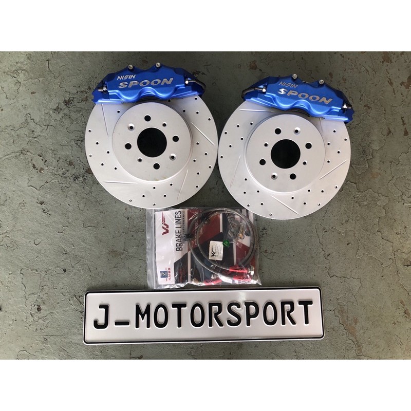SPOON CALIPER 4Pot 285mm rotor Honda Jazz GK5 Honda city GM6 Shopee