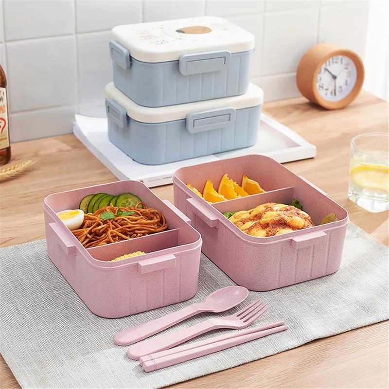 Leakproof Bento Box Portable Container 1000ML Microwave Heating ...