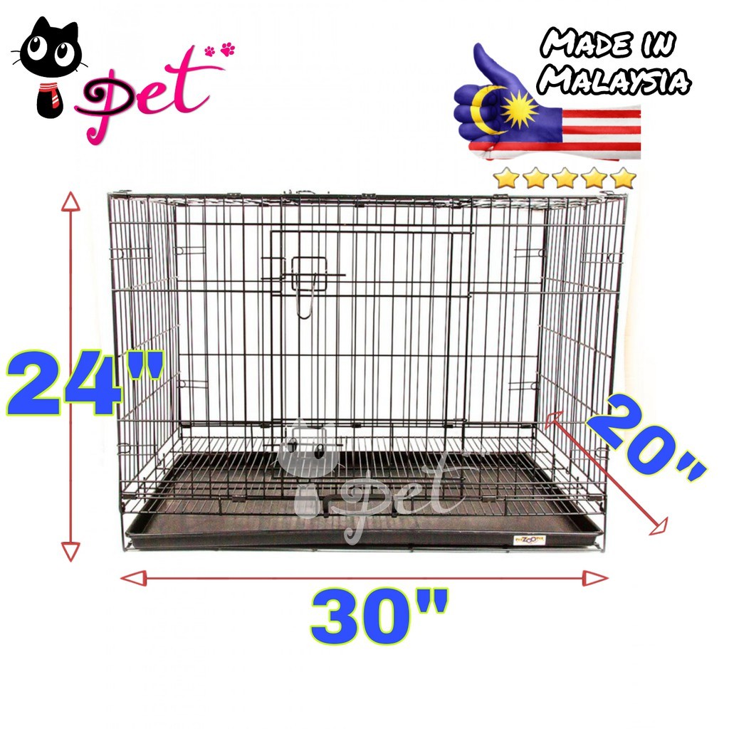 305 Cage / Pet Cage / Cat Cage / Dog Cage / Sangkar Kucing / Sangkar Anjing  - Big Size (30 inch x20 inch x24 inch)